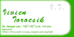 vivien torocsik business card